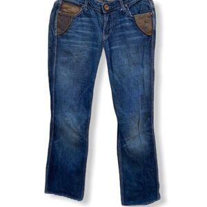 Sacred Jeans With‎ Leather Trim